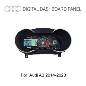 مجموعة العدادات الرقمية مقاس 12.3 بوصة لأودي A3 2014-2020