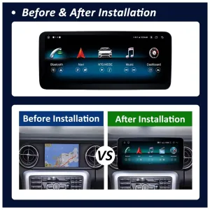 قم بترقية وحدة رأس مرسيدس SLK W171 W171 بنظام أندرويد 2008-2011 NTG4.5 مع وحدة معالجة مركزية 8 نواة، 4+64 جيجابايت أو 6+128 جيجابايت، شاشة IPS مقاس 12.3 بوصة، DSP، نظام DSP، نظام CarPlay اللاسلكي ونظام Android Auto.