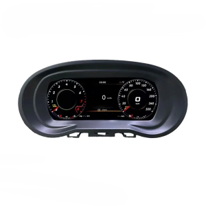 لوحة عدادات أمامية رقمية بشاشة LCD مقاس 9 بوصة من Prelingcar للوحة العدادات الأمامية لفولكس فاجن بولو 6R 2008-2016، وفينتو وكروس فوكس 2015
