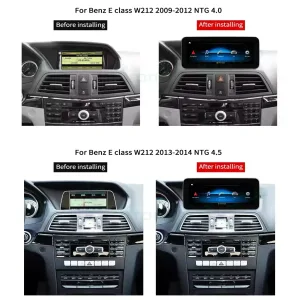 Mercedes E W212 Android Head Unit 2009–2016 4 وحدة رأس مرسيدس E W212 W212 بنظام أندرويد 2009-2016 | CarPlay DSP