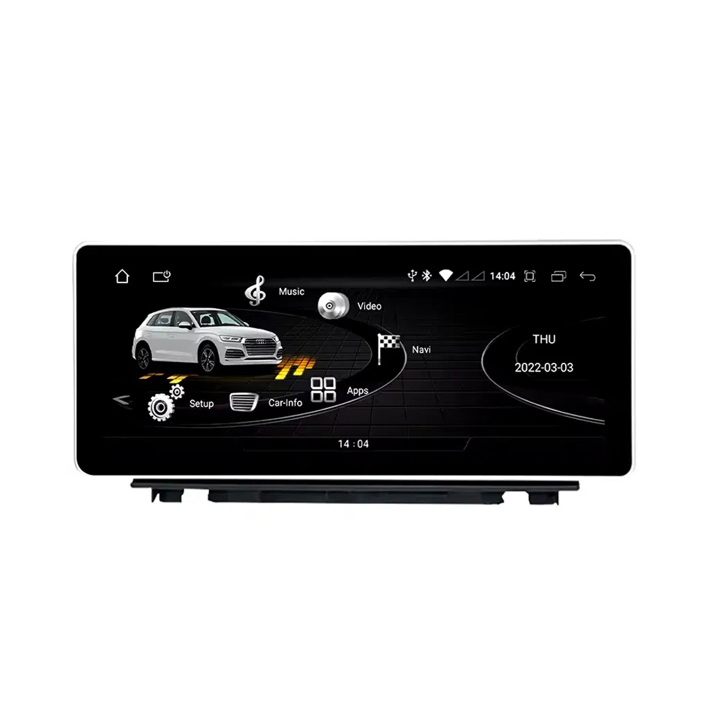شاشة CarPlay لسيارة أودي Q3 طرازات 2013–2018 — ترقية إلى نظام أندرويد 13 شاشة CarPlay لسيارة أودي Q3 طرازات 2013–2018 — ترقية إلى نظام أندرويد 13
