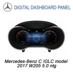 مجموعة عناصر مرسيدس C GLC الرقمية لعام 2017 W205 NTG 5.0 | 12.3 ″ CarPlay