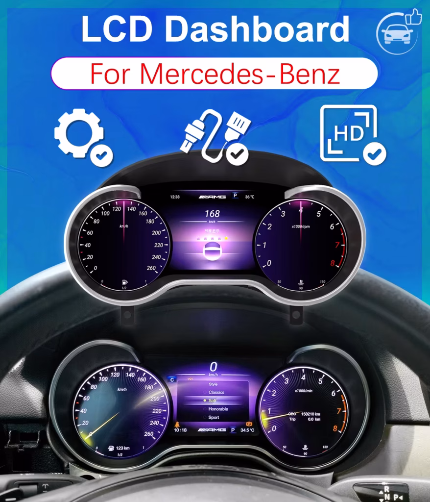 مجموعة العدادات الرقمية للفئة R من مرسيدس 2006-2017 | 12.5 ″ CarPlay DSP