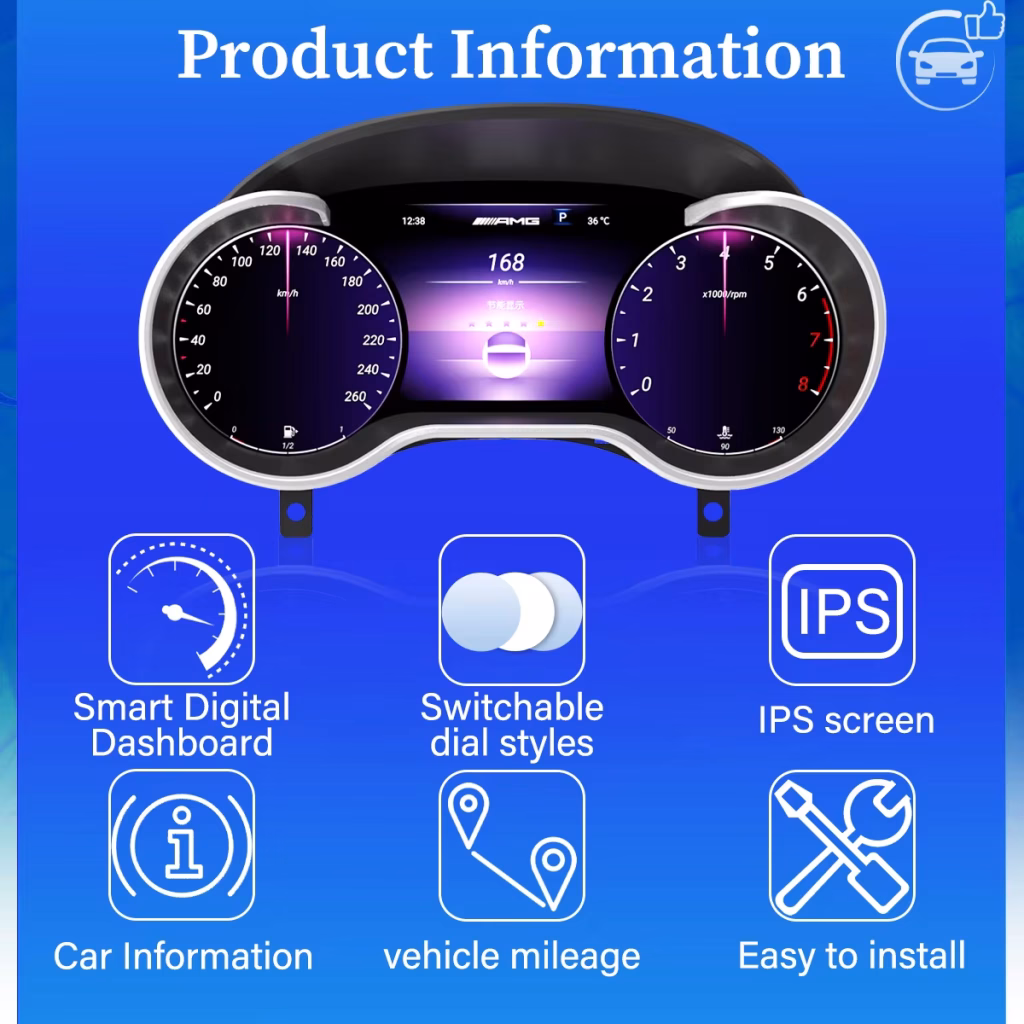 مجموعة العدادات الرقمية للفئة R من مرسيدس 2006-2017 | 12.5 ″ CarPlay DSP