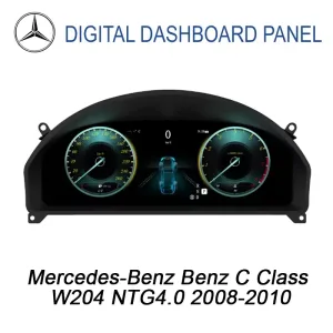 لوحة عدادات رقمية من مرسيدس C الفئة C W204 2008-2010 | 12.3″
