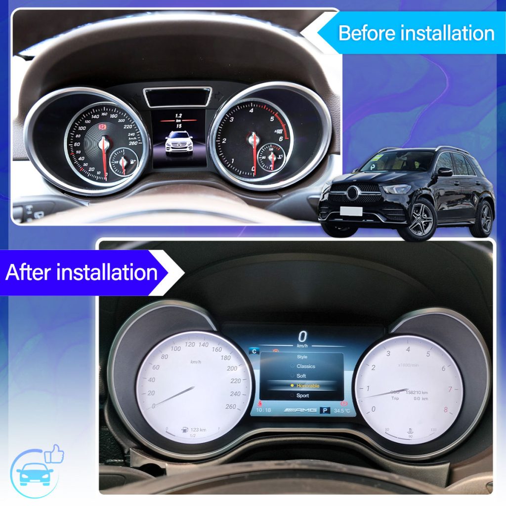 مجموعة العدادات الرقمية للفئة R من مرسيدس 2006-2017 | 12.5 ″ CarPlay DSP