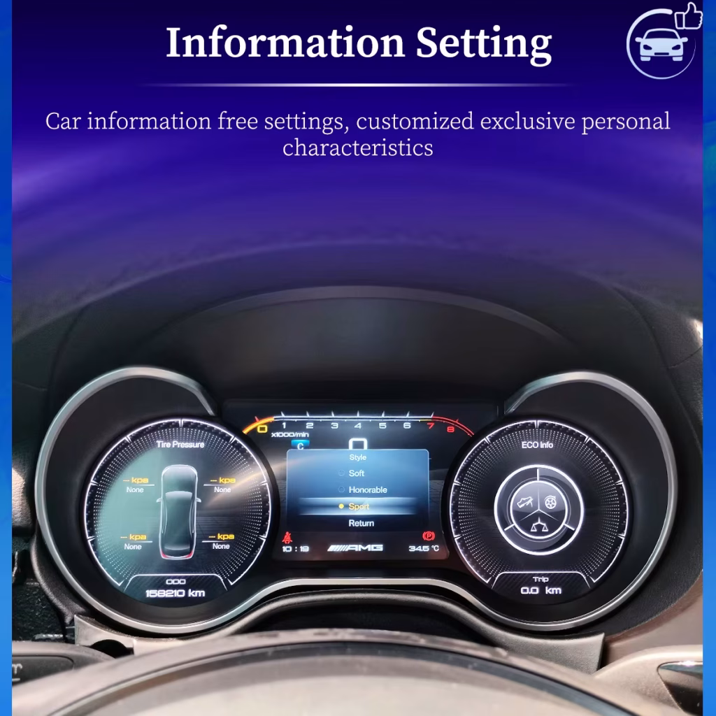 مجموعة العدادات الرقمية للفئة R من مرسيدس 2006-2017 | 12.5 ″ CarPlay DSP