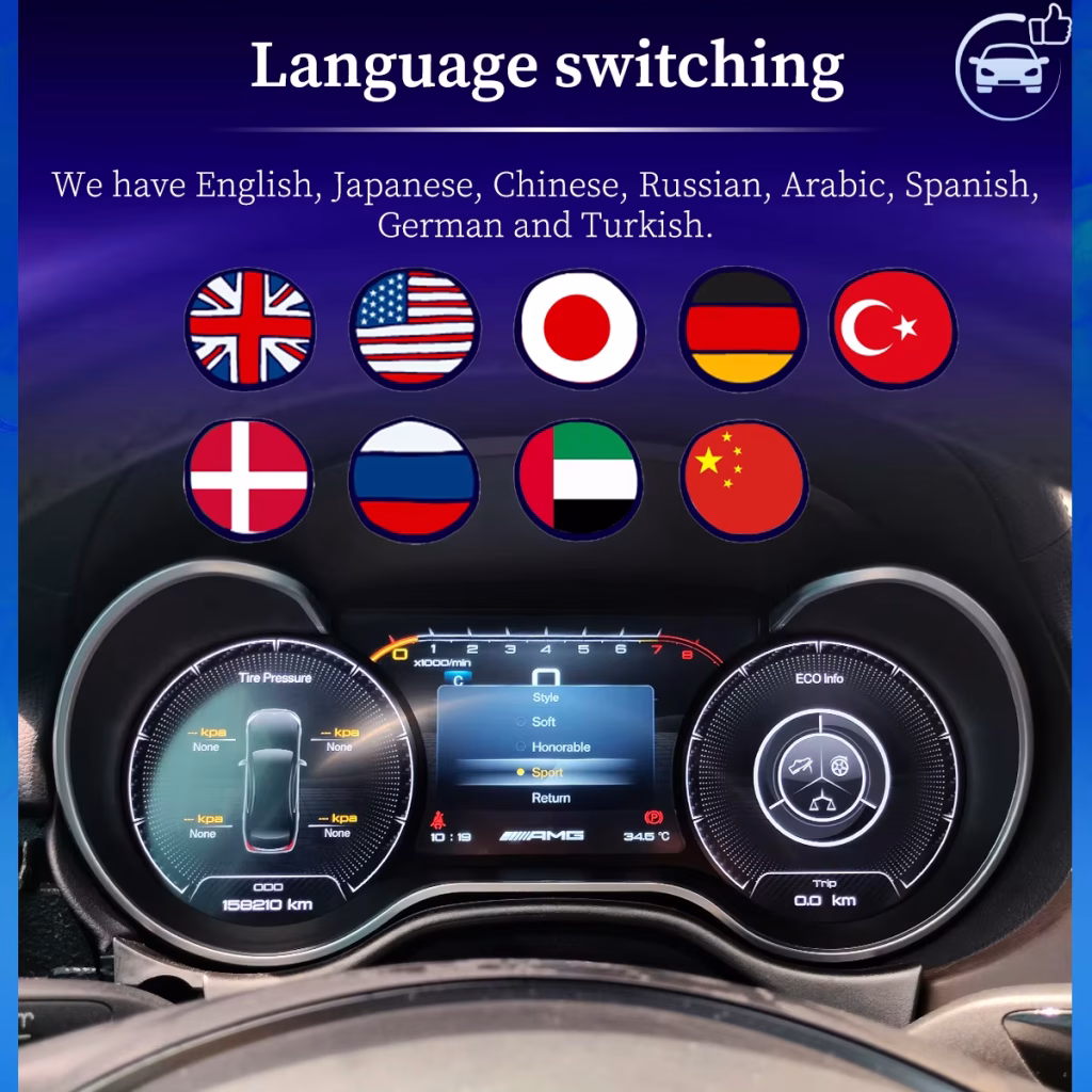 مجموعة العدادات الرقمية للفئة R من مرسيدس 2006-2017 | 12.5 ″ CarPlay DSP