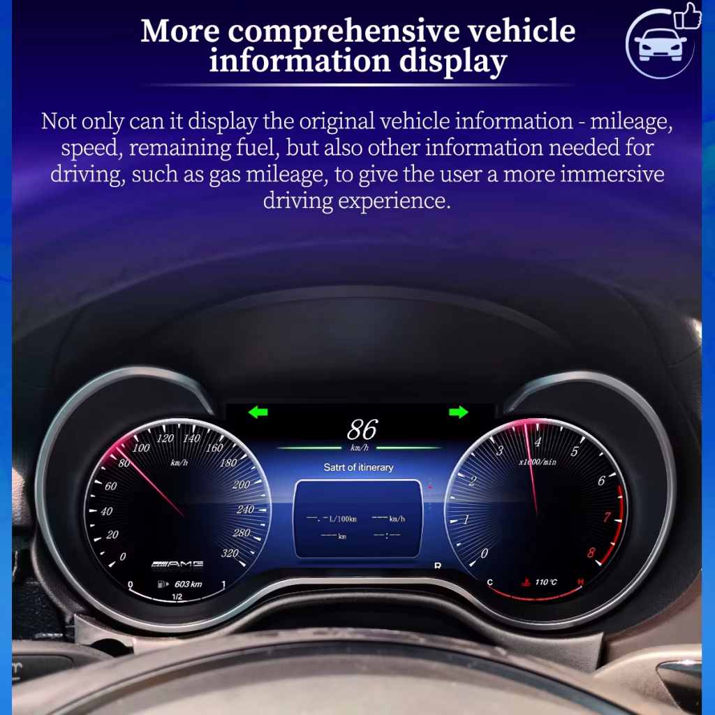 مجموعة العدادات الرقمية للفئة R من مرسيدس 2006-2017 | 12.5 ″ CarPlay DSP