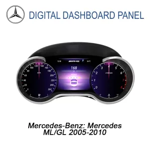 لوحة العدادات الرقمية من مرسيدس ML GL 2005-2010 | 12.3 ″ CarPlay، Android Auto