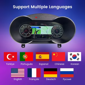 لوحة عدادات رقمية قياس 12.3 بوصة لأودي TT 2009-2013