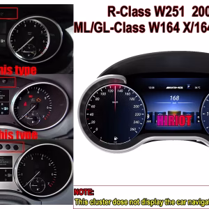 مجموعة العدادات الرقمية لمرسيدس ML GL 2012-2015 | 12.3 ″ CarPlay، Android Auto