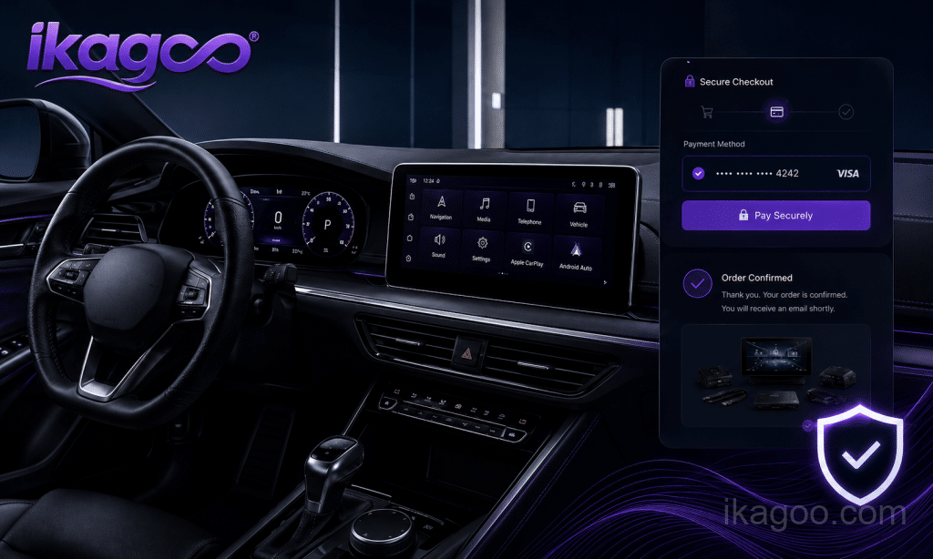 مدفوعات آمنة لأجهزة إلكترونيات السيارات – iKAGOO Checkout