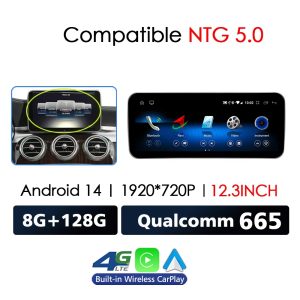 سيارة مرسيدس بنز الفئة C W205 GLC X253 V W446 سيارة ملاحة متعددة الوسائط