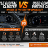 أفضل ترقية للعداد الرقمي: بنمط OEM مقابل Virtual Cockpit OEM مستعمل