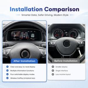 مقارنة القمرة الافتراضية لـ VW Golf Mk7 تُظهر بيانات أكثر ذكاءً وقيادة أكثر أمانًا وأسلوبًا عصريًا