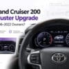 Toyota Land Cruiser 200 Series digital cluster upgrade installed in LC200 J200 dashboard