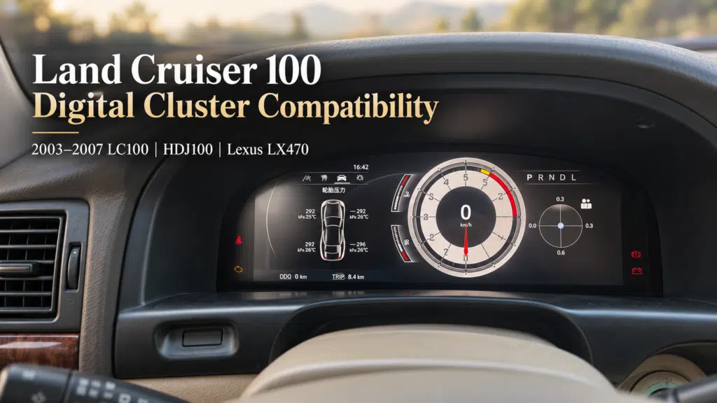 توافق العدّاد الرقمي للاند كروزر 100: ما الذي يجب على مالكي LC100 وHDJ100 وLX470 تأكيده قبل الشراء
