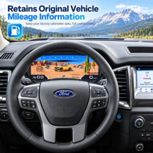 مجموعة العدادات الرقمية Ford Ranger Everest T7 T8 2016-2021 - عرض أمامي رئيسي