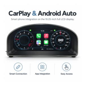 vw touran digital cluster carplay android auto