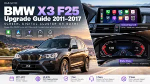 دليل ترقية BMW X3 F25 2011–2017: الشاشة