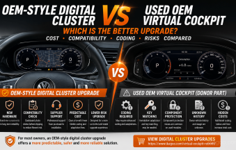 أفضل ترقية للعداد الرقمي: بنمط OEM مقابل Virtual Cockpit OEM مستعمل