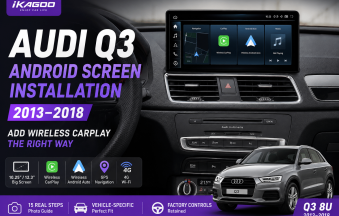 تركيب شاشة أندرويد لأودي Q3 2013-2018